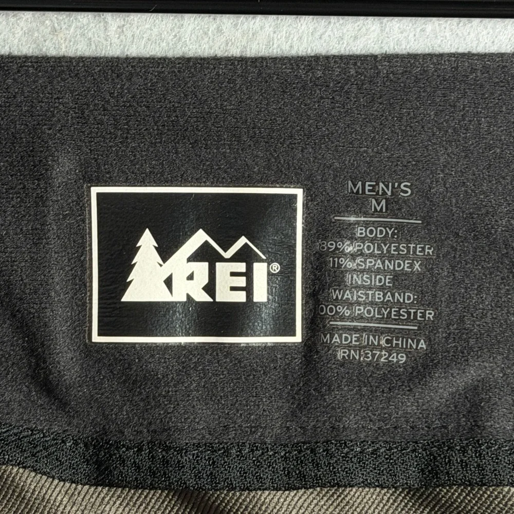 REI Co-op Mens Brown Technical Hiking Shorts Stretch‎ Cargo Size M 33x10 808802